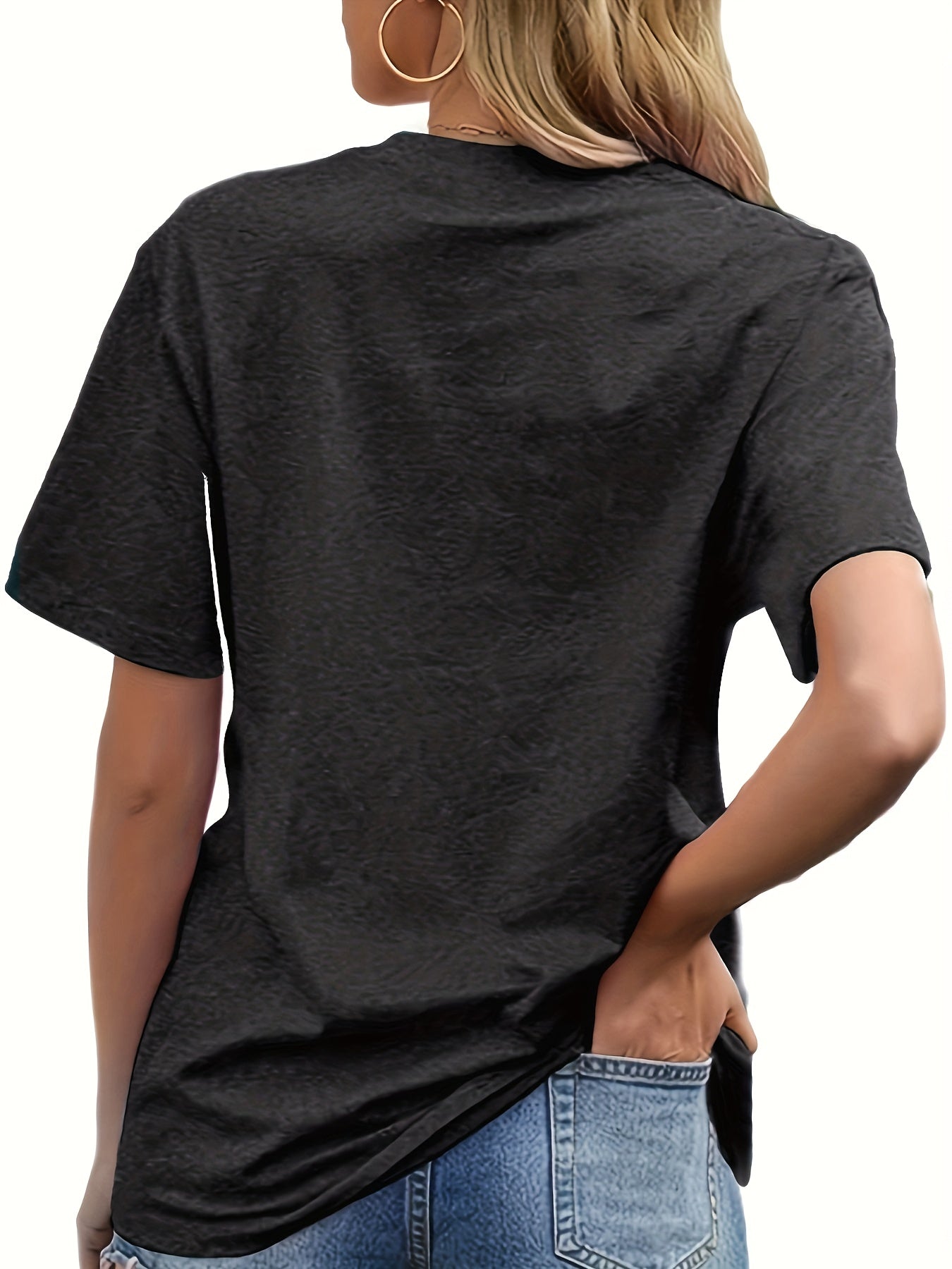 Tiger Print Crew Neck T-Shirt Soft, Breathable, Short Sleeve No Wrinkle Ladies