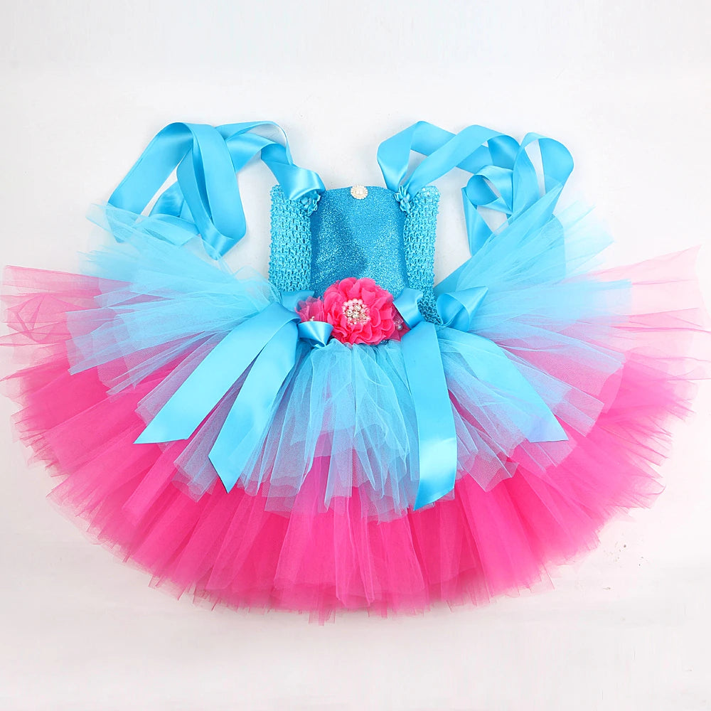 Trolls Tutu Dress Costume Princess Poppy