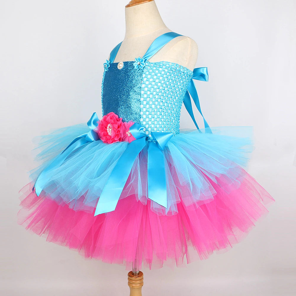 Trolls Tutu Dress Costume Princess Poppy