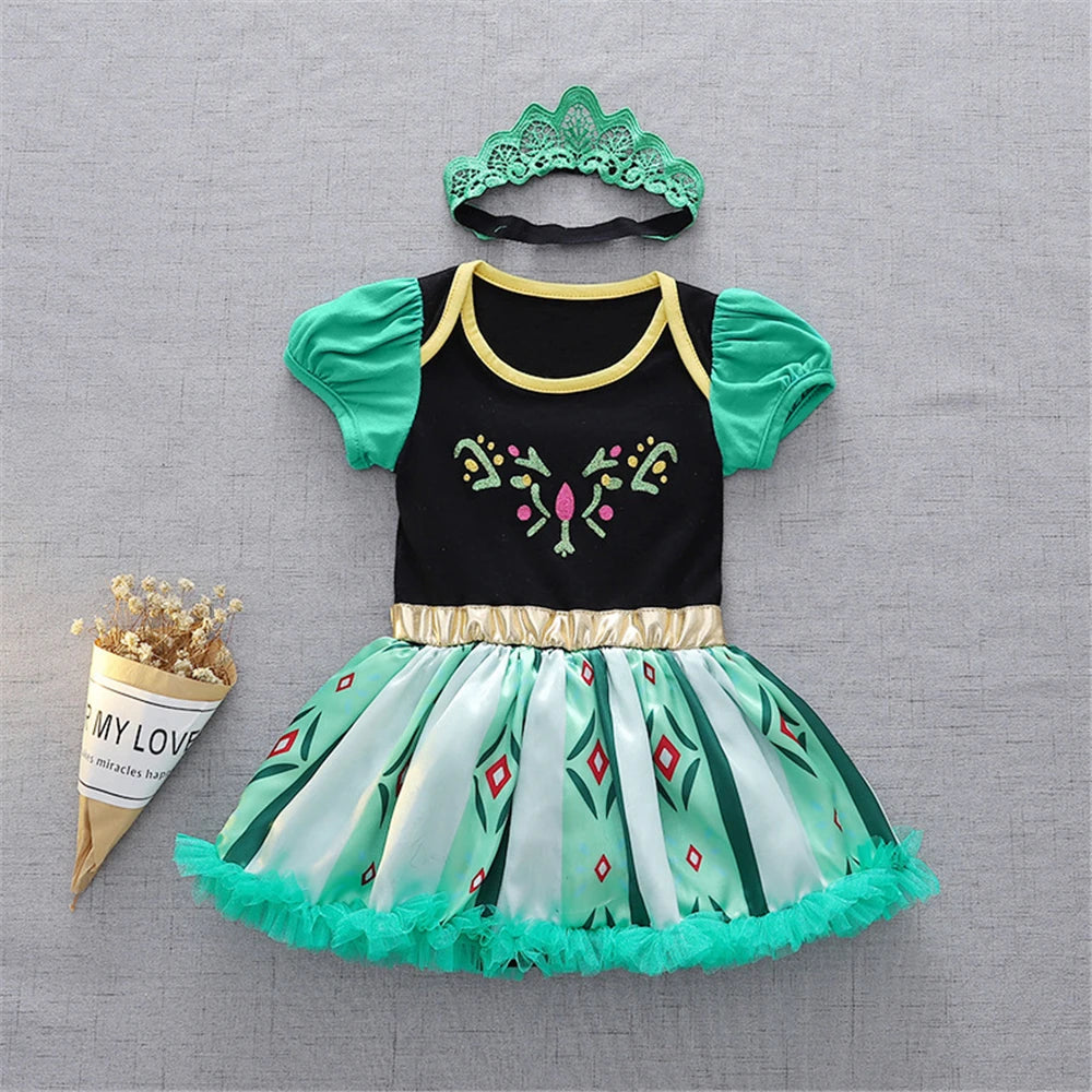 Infant Princess Costume Elsa Ariel Belle Rapunzel Anna Tinkerbell Minnie Aurora Rapunzel Snow White Cinderella Alice Belle Jessie