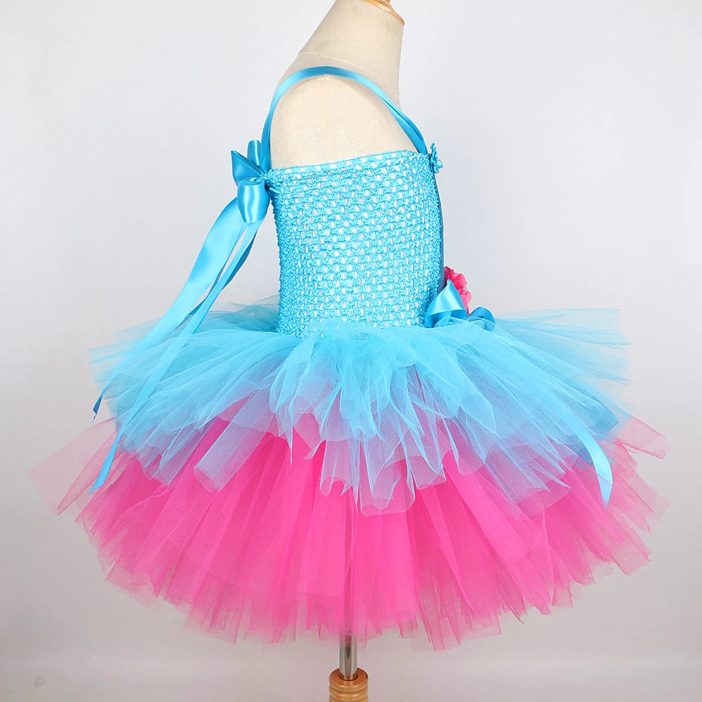 Trolls Tutu Dress Costume Princess Poppy