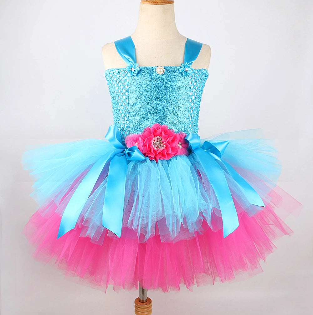Trolls Tutu Dress Costume Princess Poppy