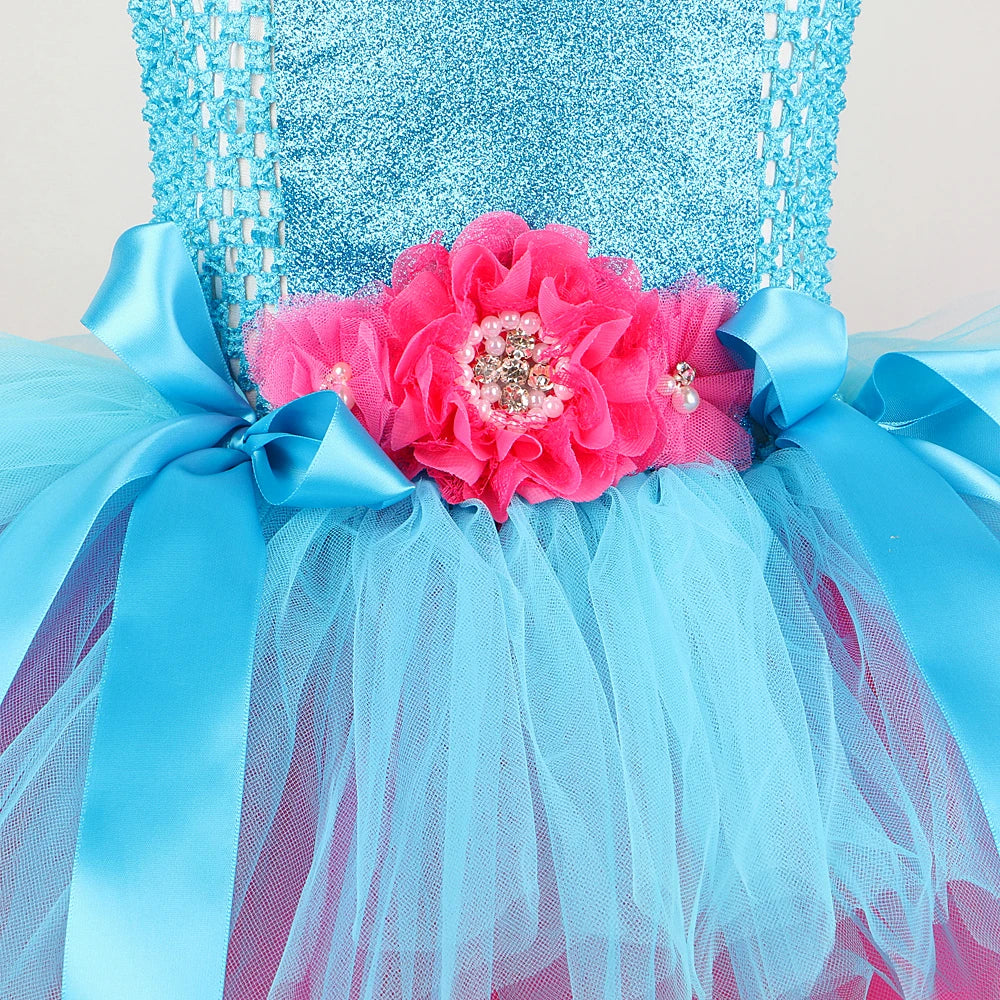Trolls Tutu Dress Costume Princess Poppy