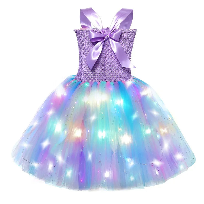 LED Mermaid Tutu Dresses Kids