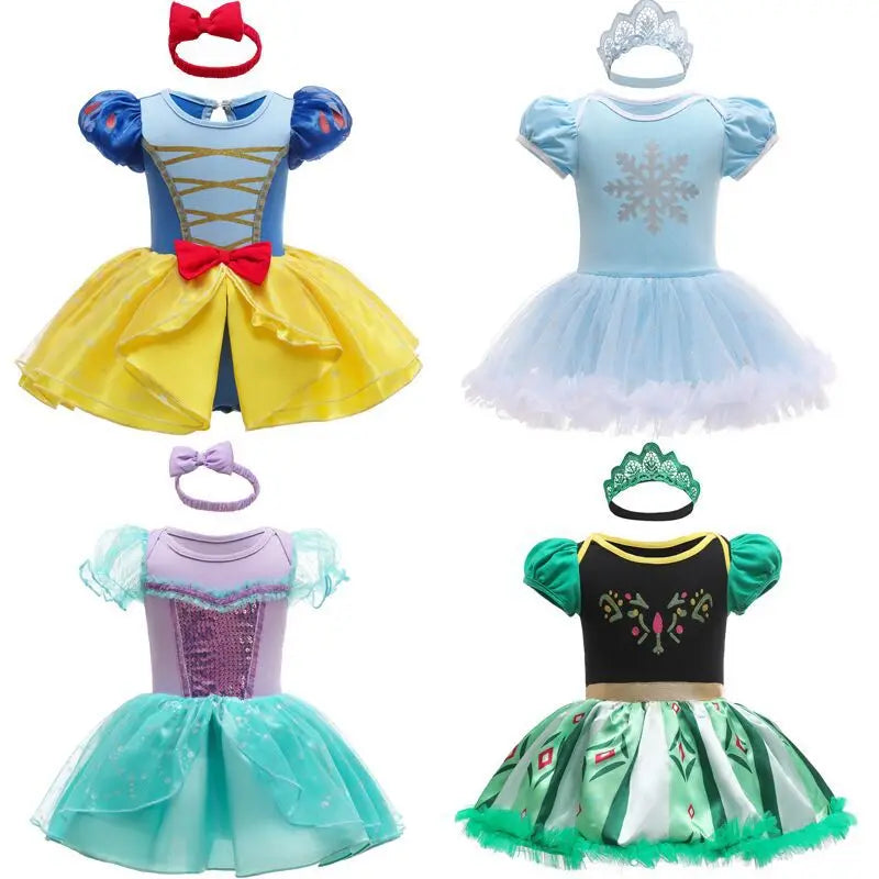 Infant Princess Costume Elsa Ariel Belle Rapunzel Anna Tinkerbell Minnie Aurora Rapunzel Snow White Cinderella Alice Belle Jessie