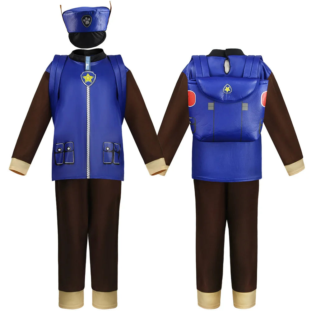PAW Patrol Kids Costume Chase Marshall Rubble Rocky Ryder Skye Zuma