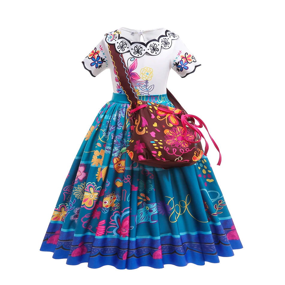 Encanto Isabela Mirabel Princess Costume Kids