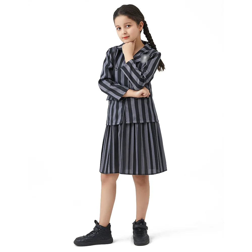 Wednesday Addams Halloween Costume Kids