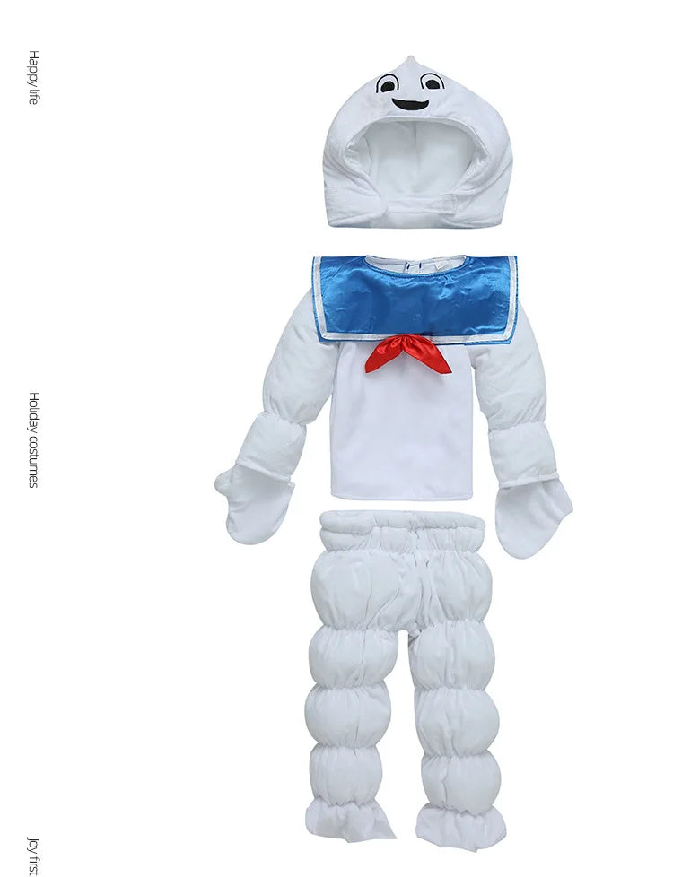 Ghostbuster Marshmallow Puft Costumes Kids
