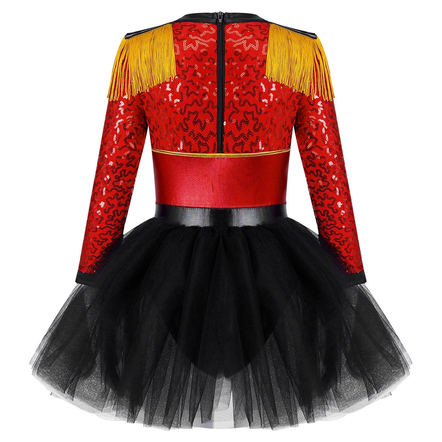 Ringmaster Circus Magician Costumes Sequen Kids