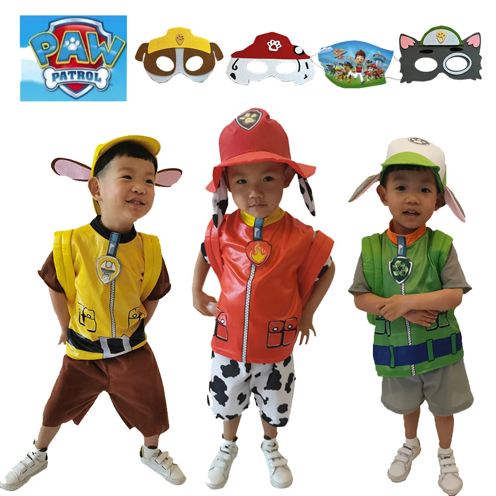 PAW Patrol Costume Chase Everest Marshall Rocky Rubble Skye Zuma Shorts Dress Kids
