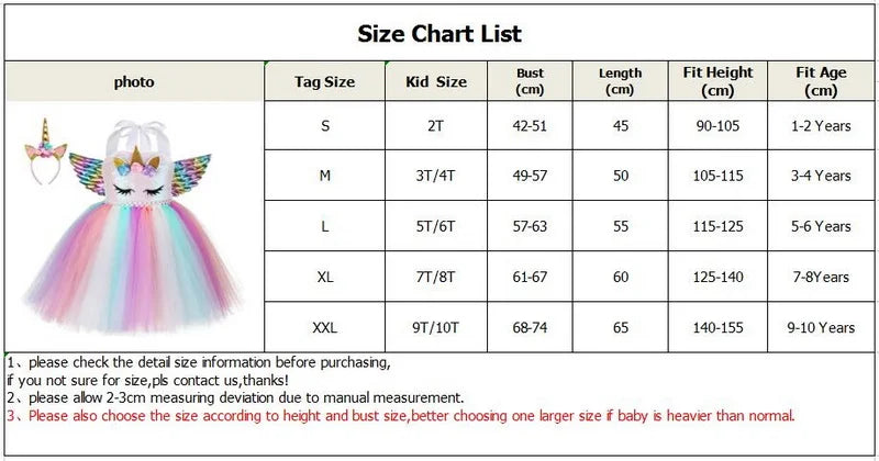 Unicorn Tutu Costume LED Lights Kids