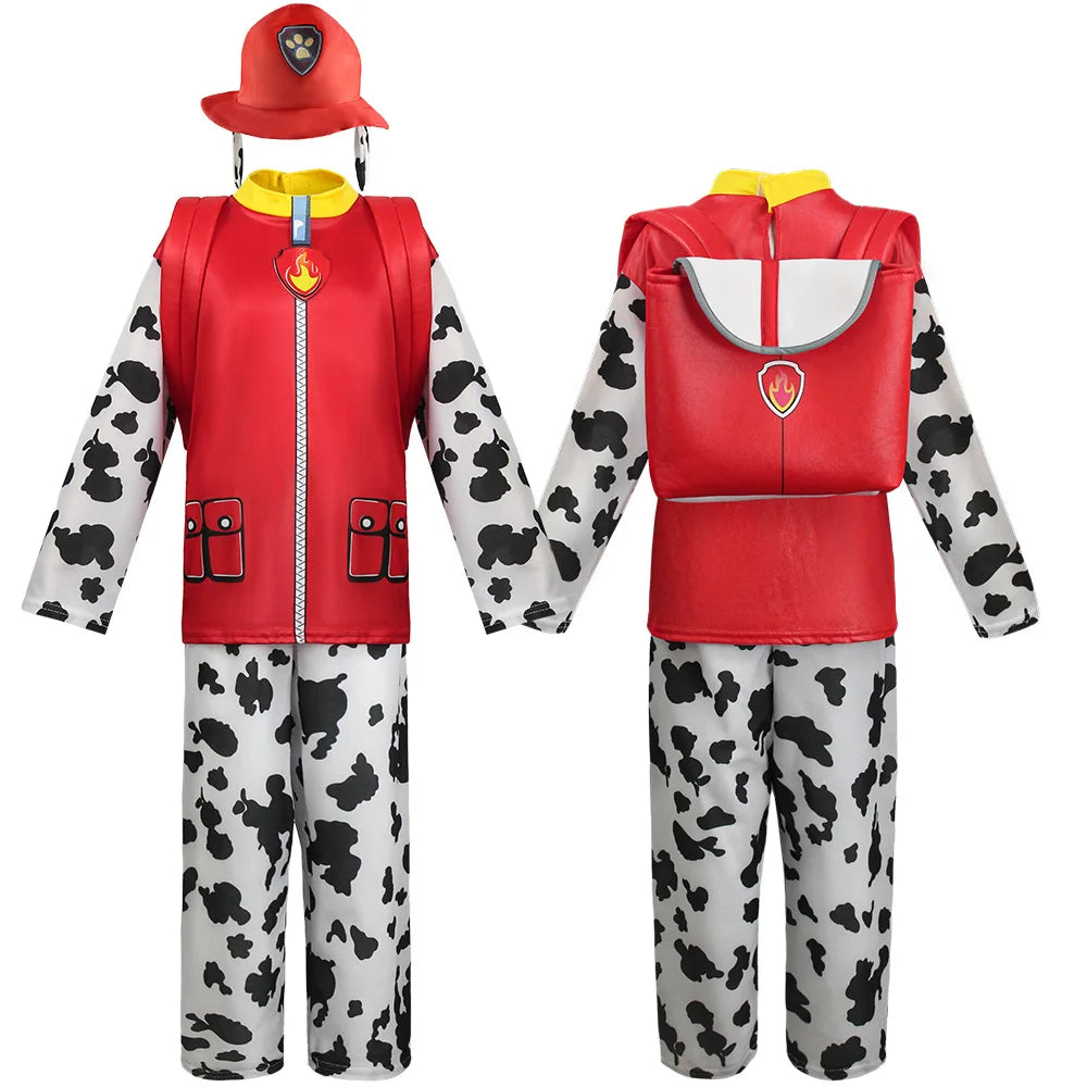 PAW Patrol Kids Costume Chase Marshall Rubble Rocky Ryder Skye Zuma