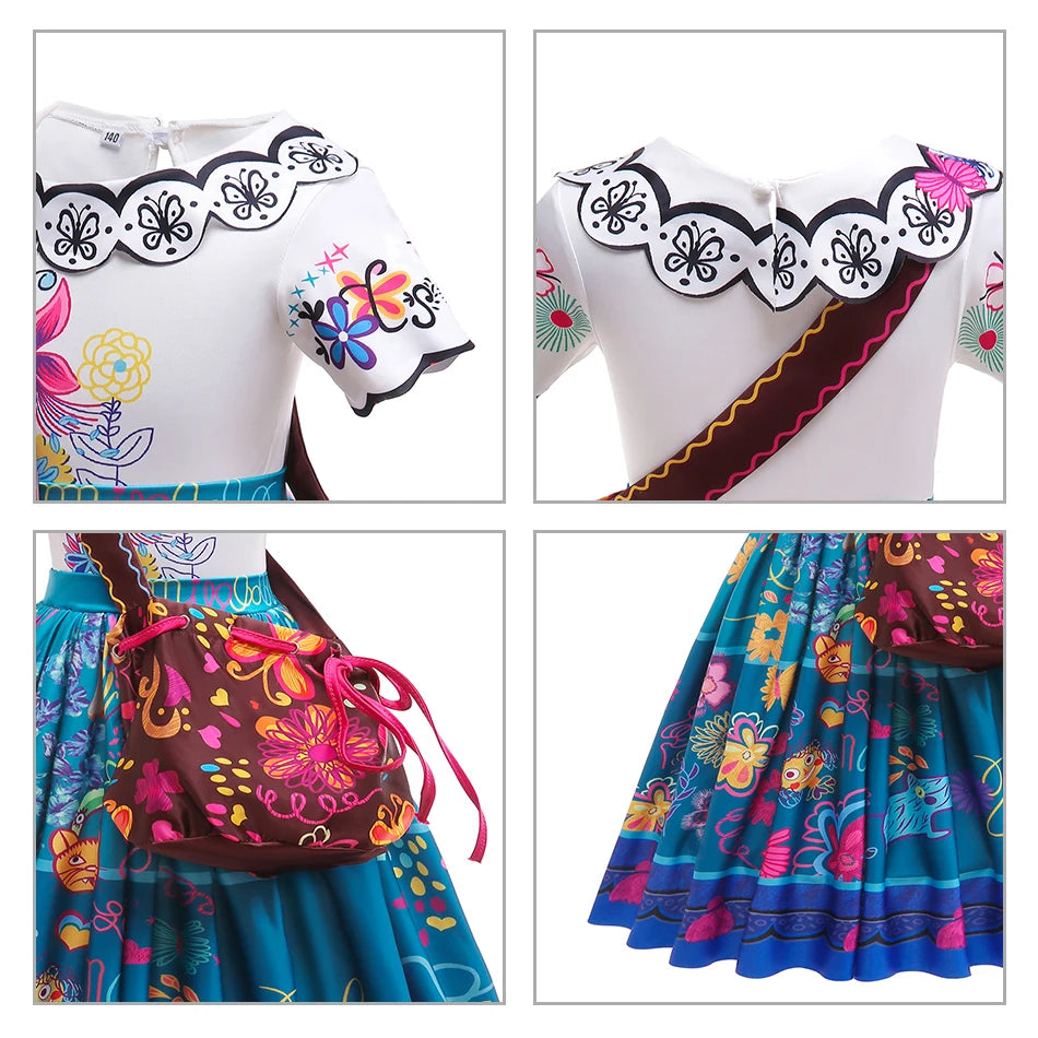 Encanto Isabela Mirabel Princess Costume Kids