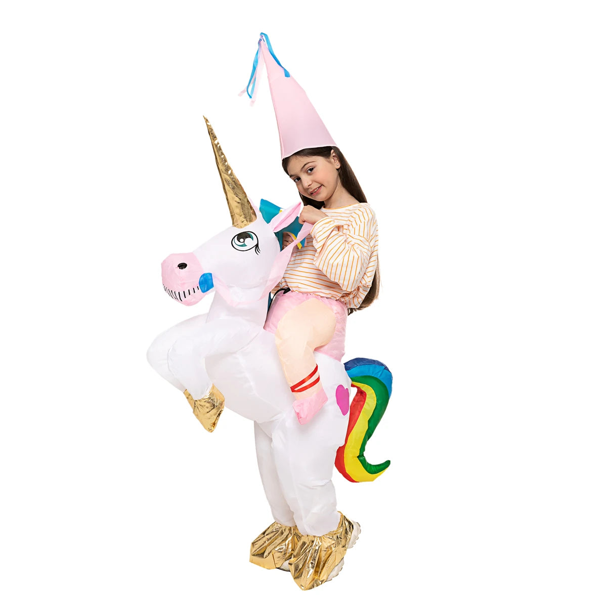 Inflatable Dino Unicorn Flamingo Pig Alien Horse Costume Kids and Adults