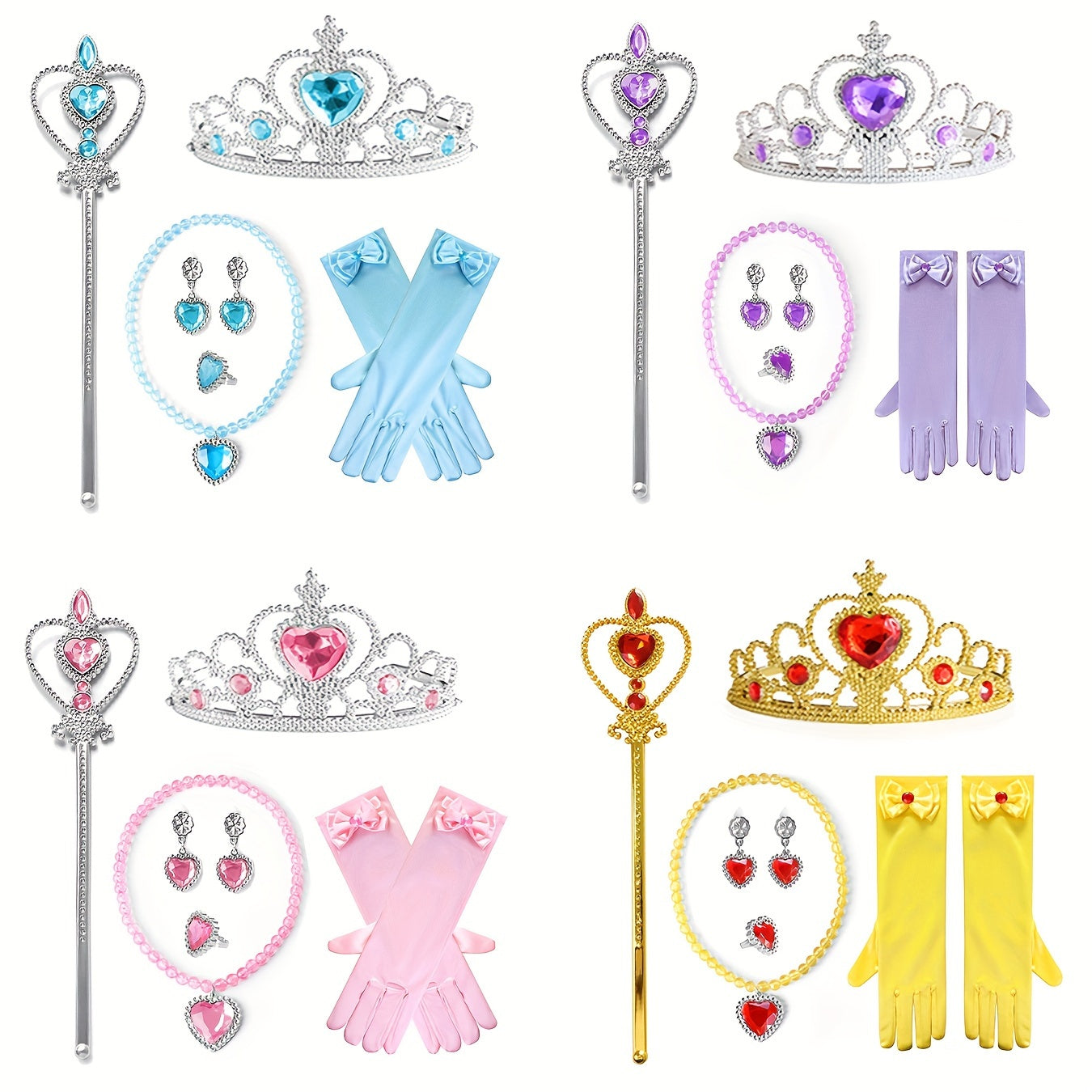 Princess Accessory Kit Belle, Cinderella, Aurora, Rapunzel, Ariel Accessories