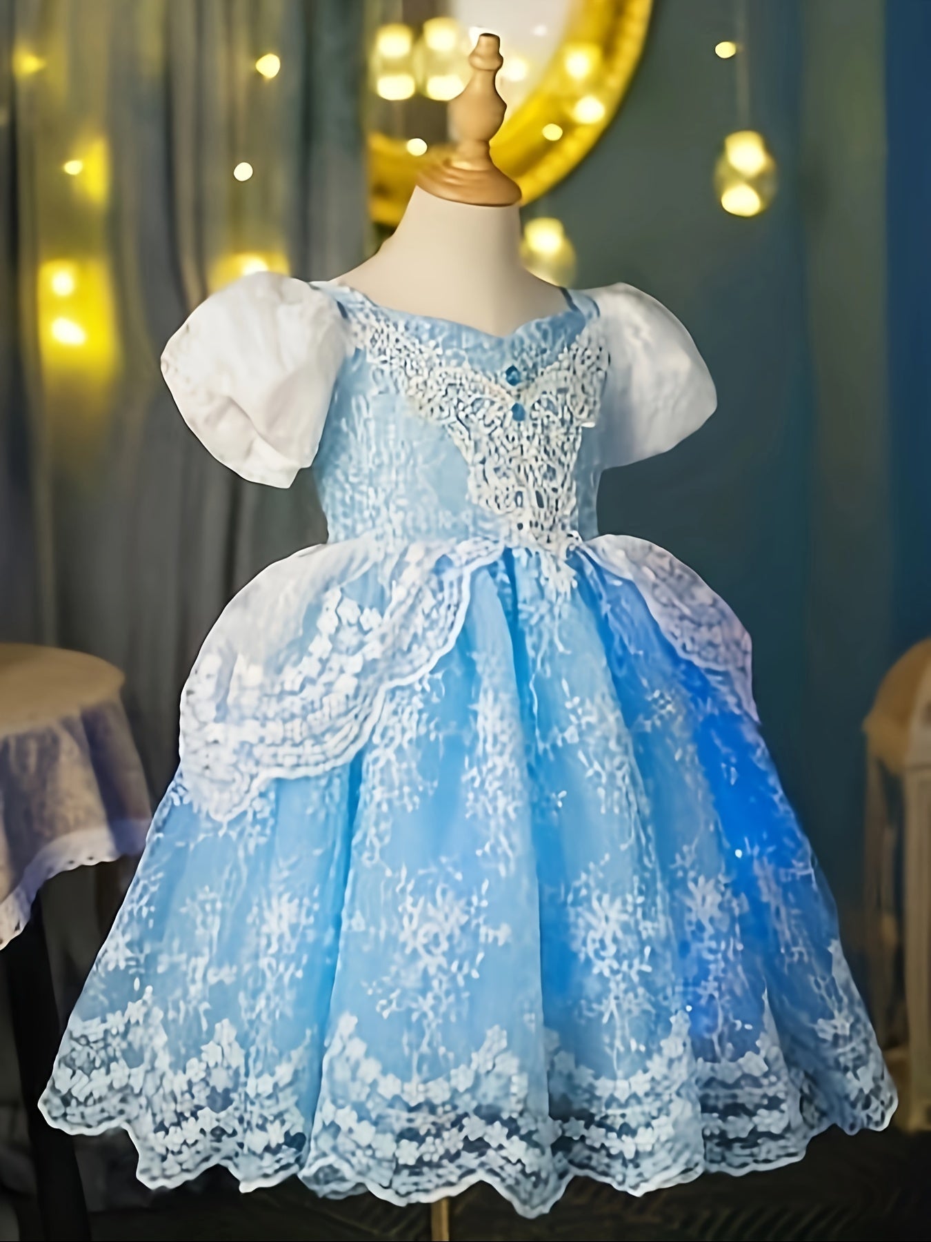 Princess Dress Kids Costume Elsa CInderella