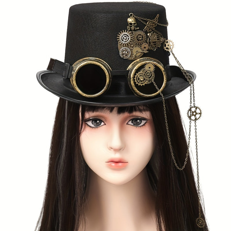 Steampunk Victorian Top Hat gothic