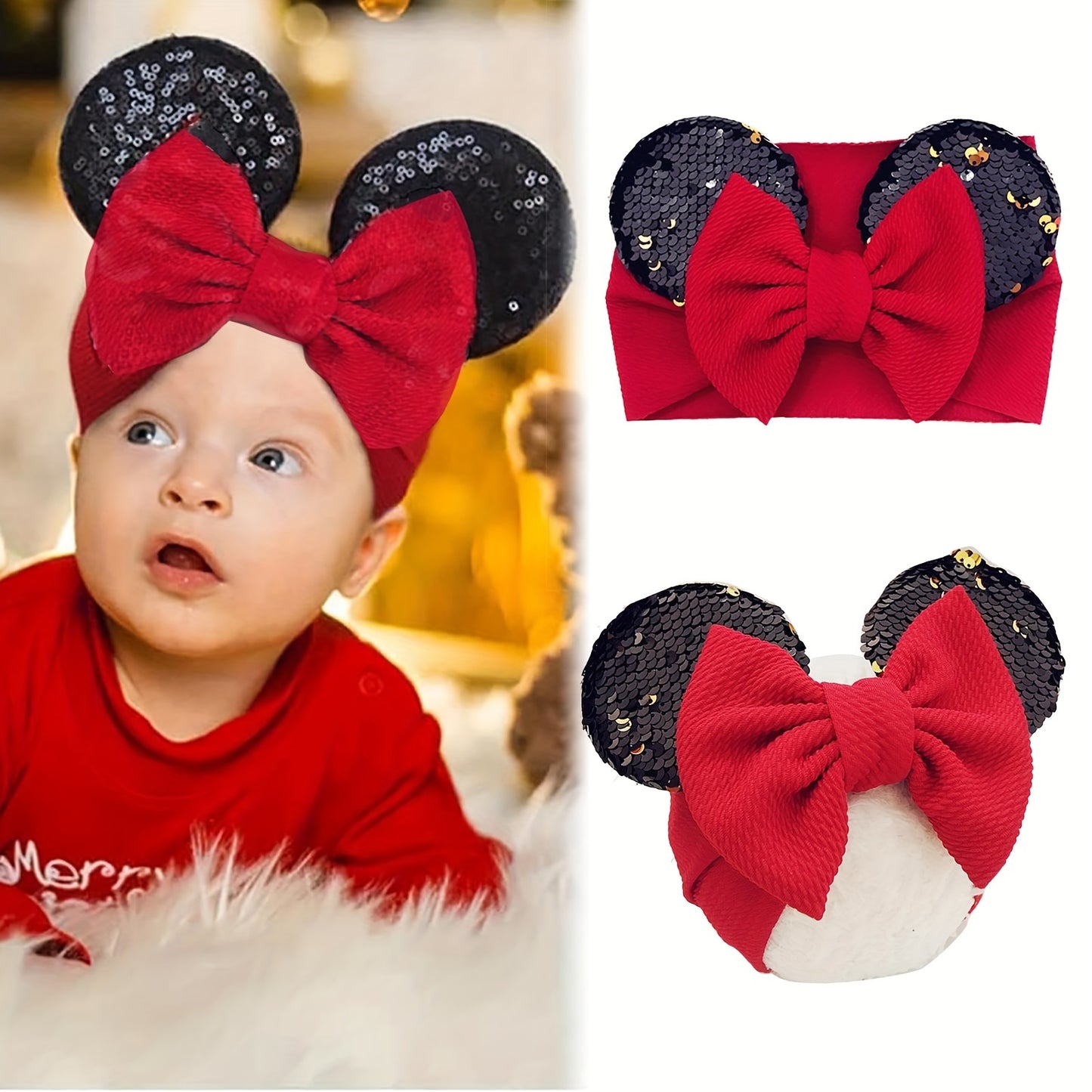 Minnie Mouse Headband Turban Kids Accessory individual and sets