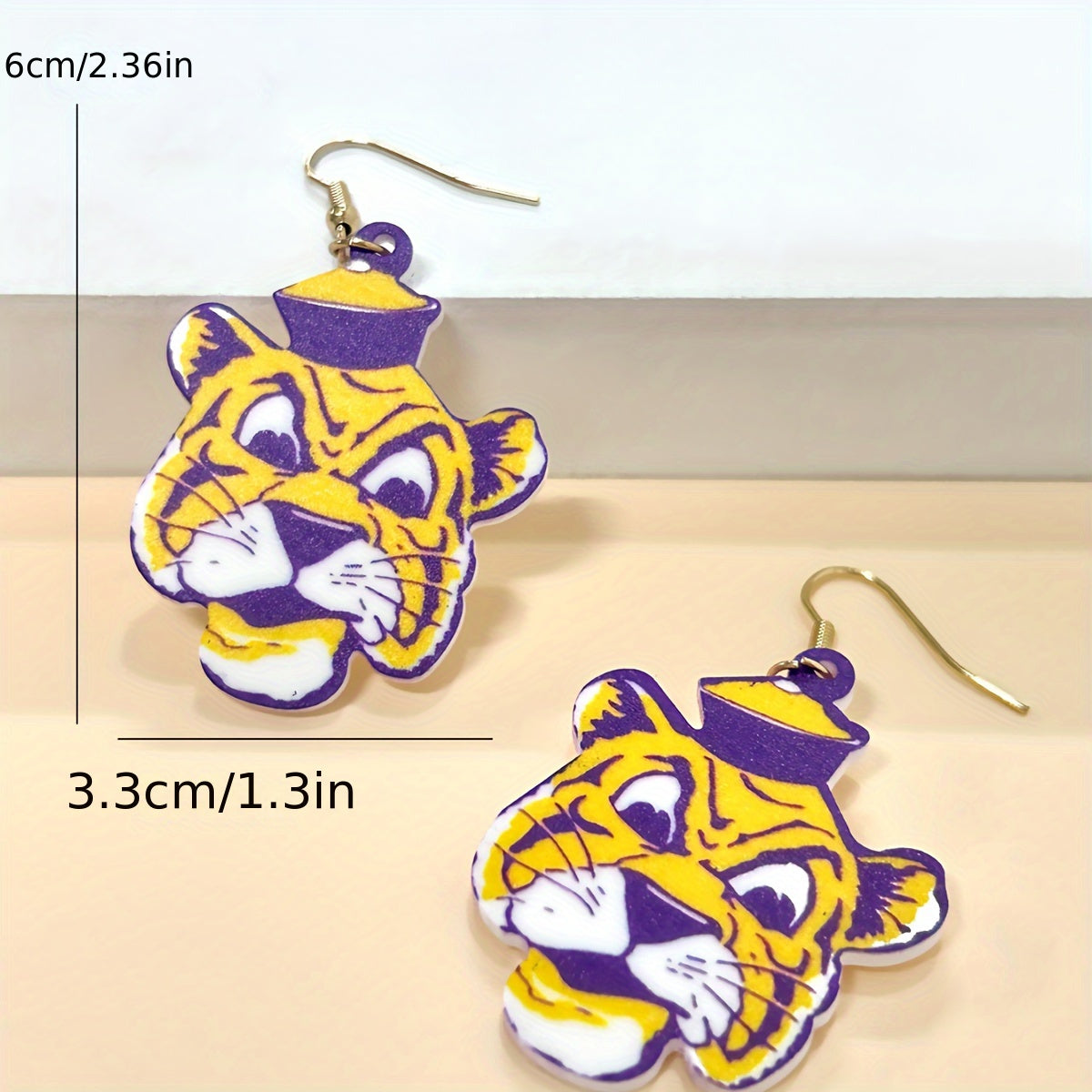 Vintage Tiger Earrings