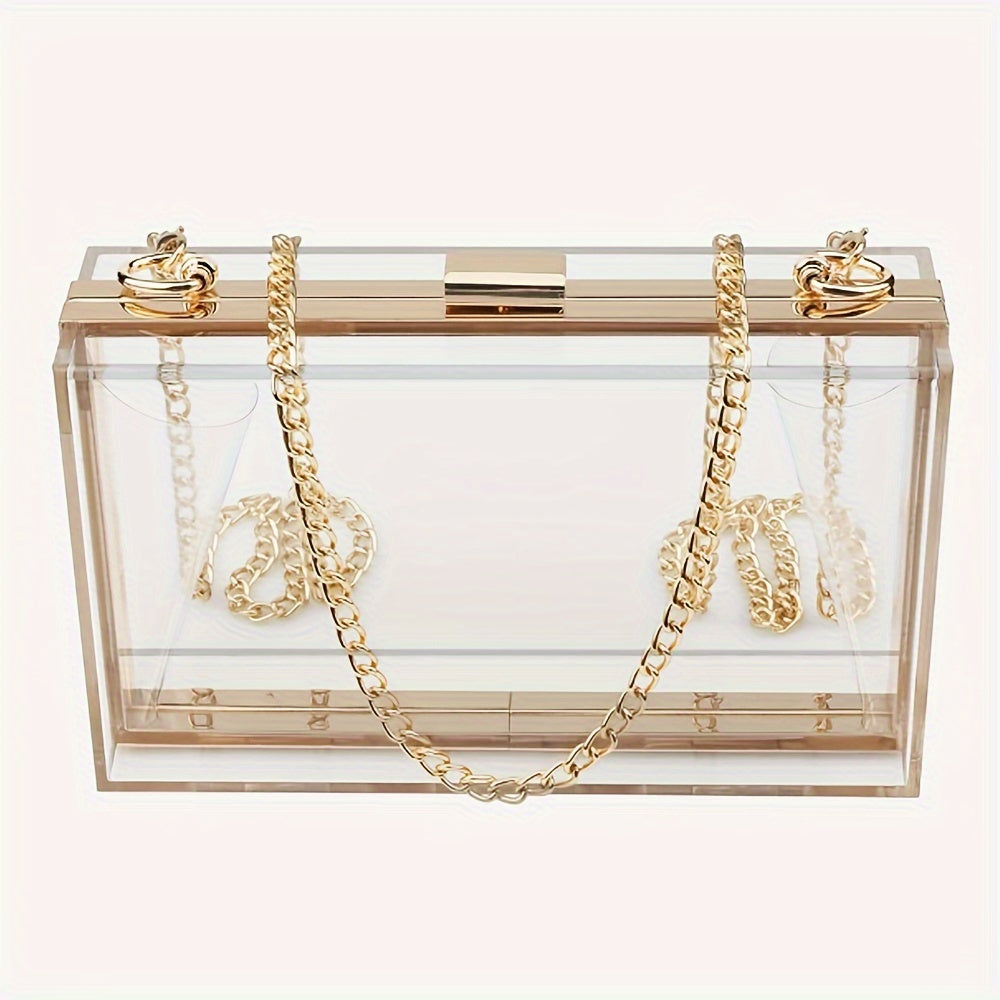 Clear Acrylic Clutch Stadium Bag