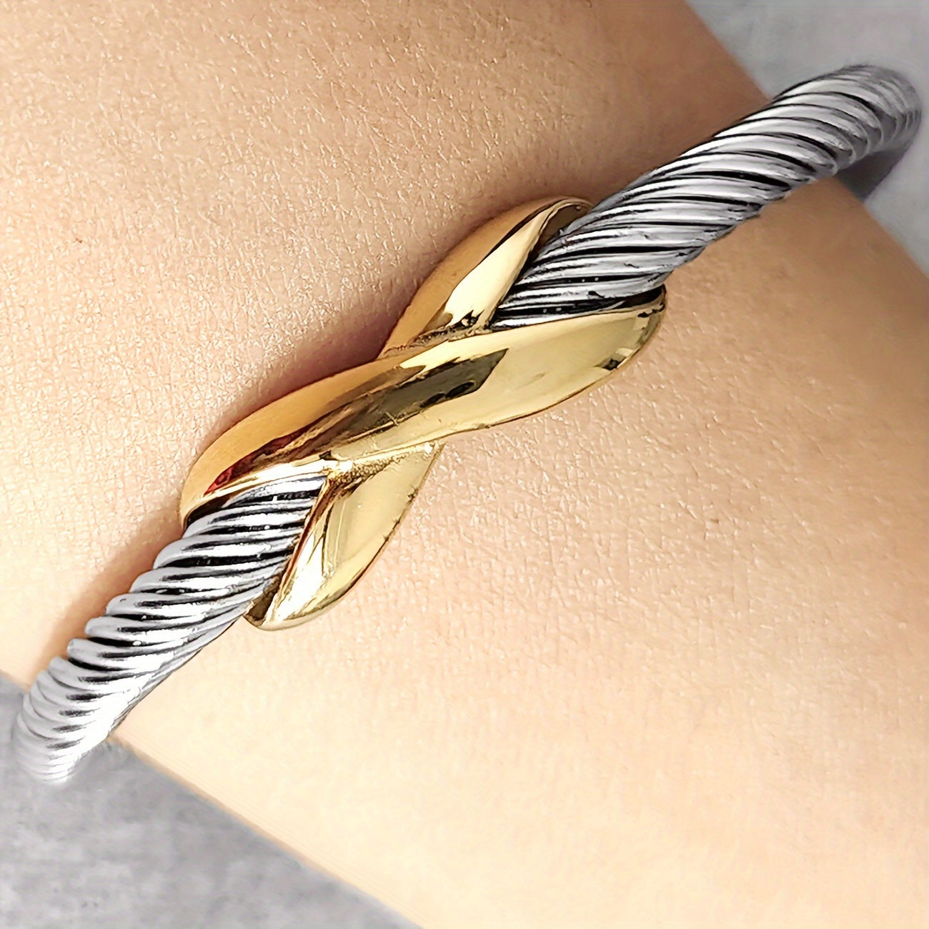 Inspired Cuff Bangle Bracelet