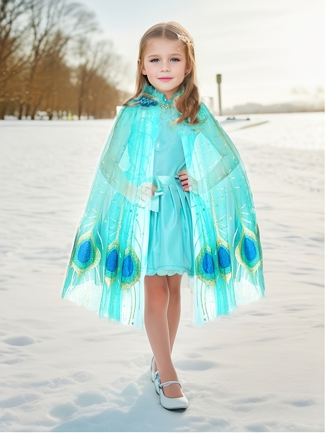 Peacock Cape Costume Kids