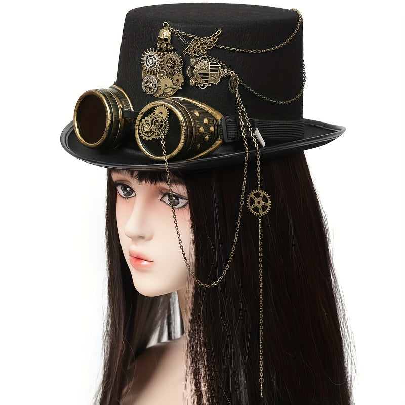 Steampunk Victorian Top Hat gothic