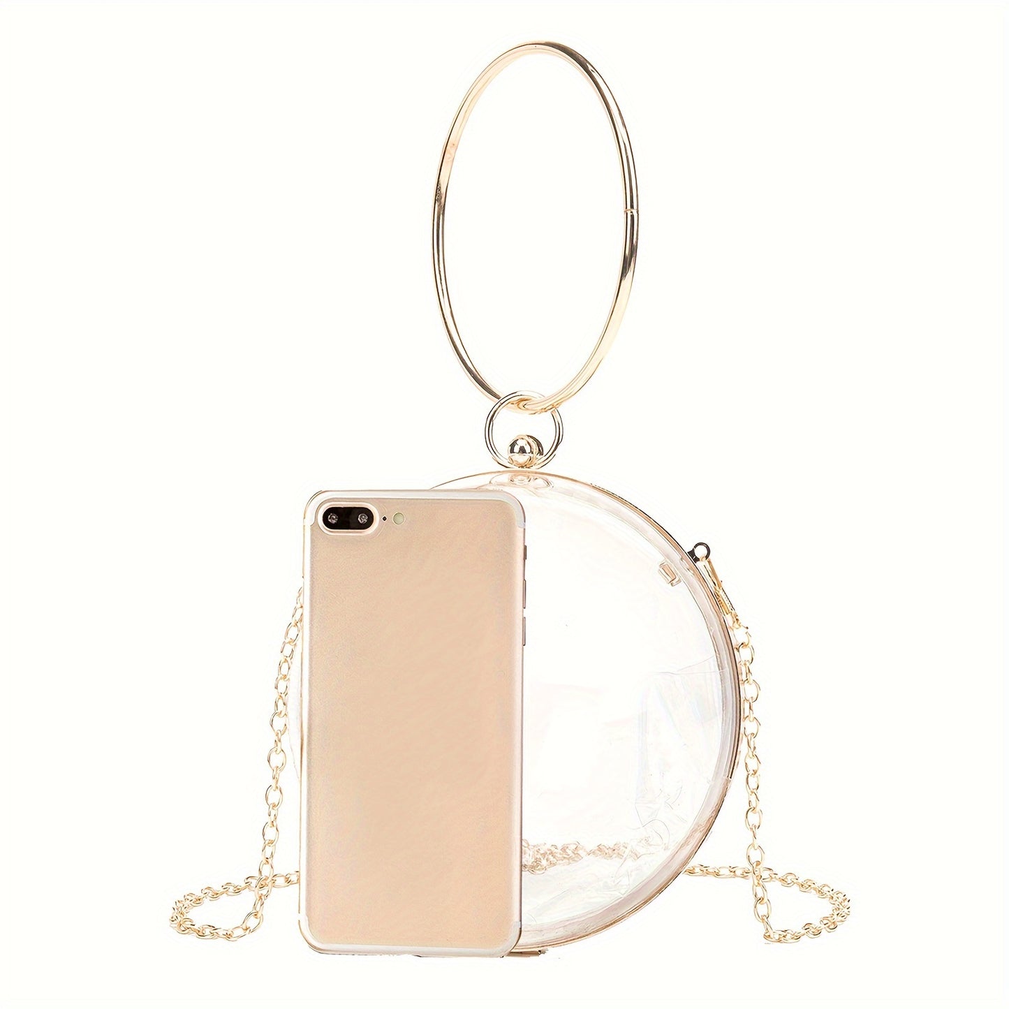 Clear Round Clutch Stadium Bag