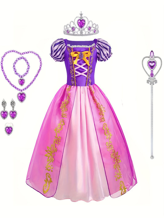 Princess Rapunzel Costume Kids Dress