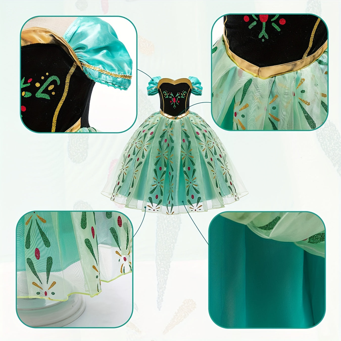 Princess Anna Costume dress kids