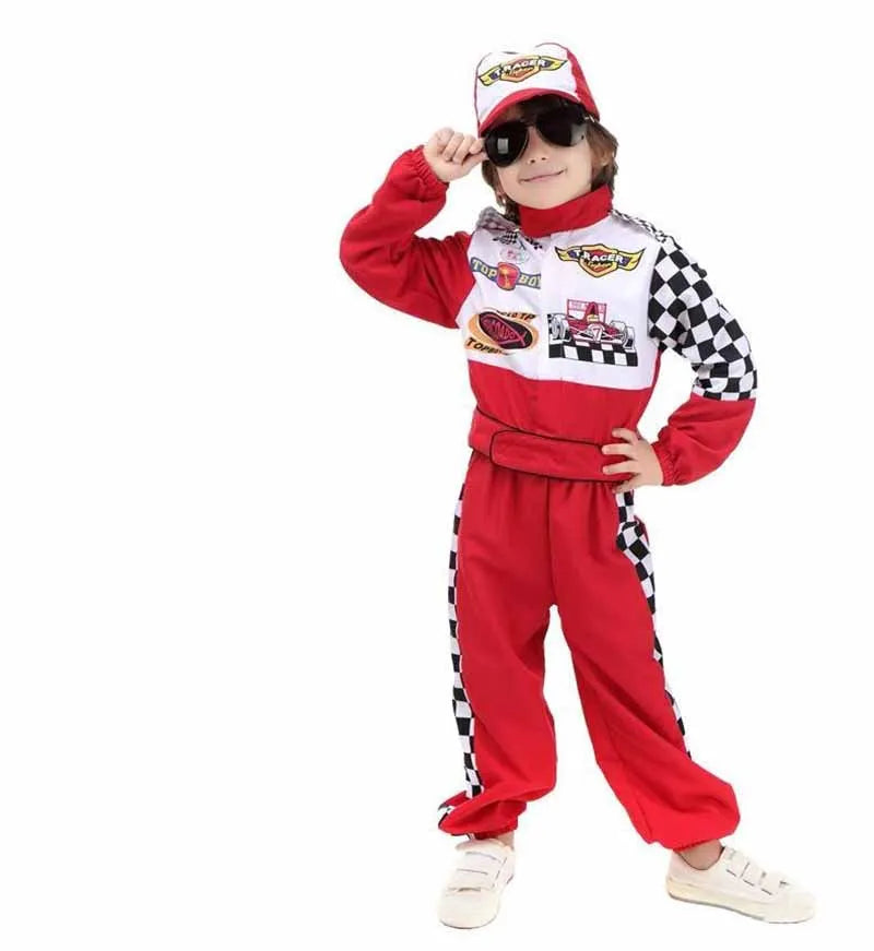 Racecar Driver Costume Kids Lightening Cars