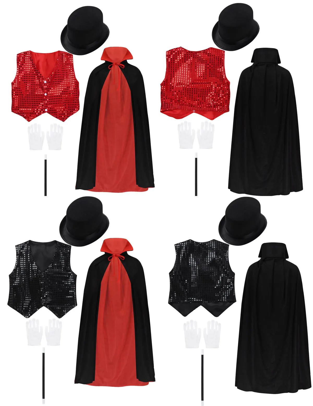 Magician RingMaster Costume Kids