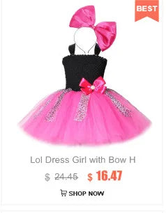 Lol Surprise Costume Tutu Dress Kids Hot Pink Purple