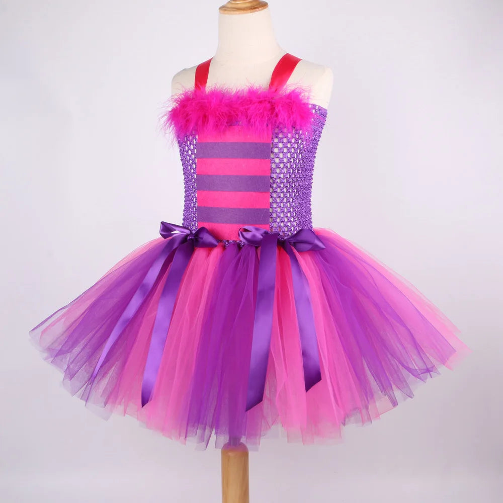 Cheshire Cat Costumes Dress for Girls