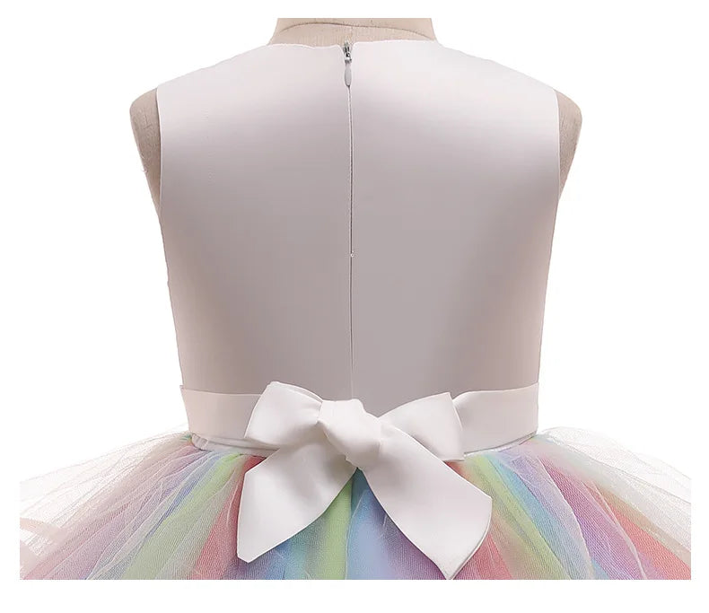 Unicorn Tutu Costume Pastel Rainbow Princess Kids