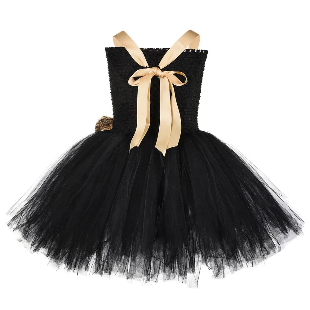 Lol Surprise Dress for Girls Costume Black Gold Bee