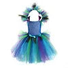 Couture Royal Peacock Tutu Dress Kids