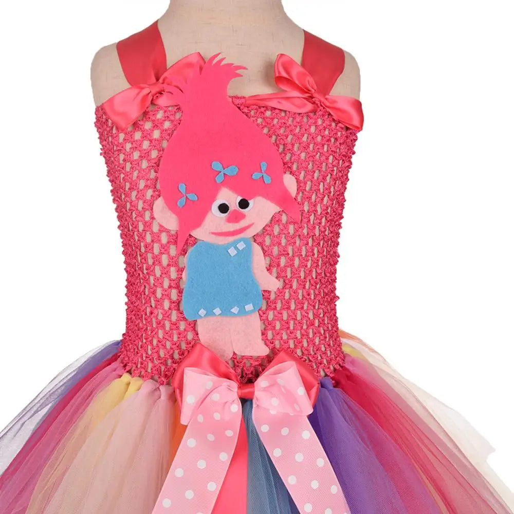 Trolls Tutu Dress Costume for Kids