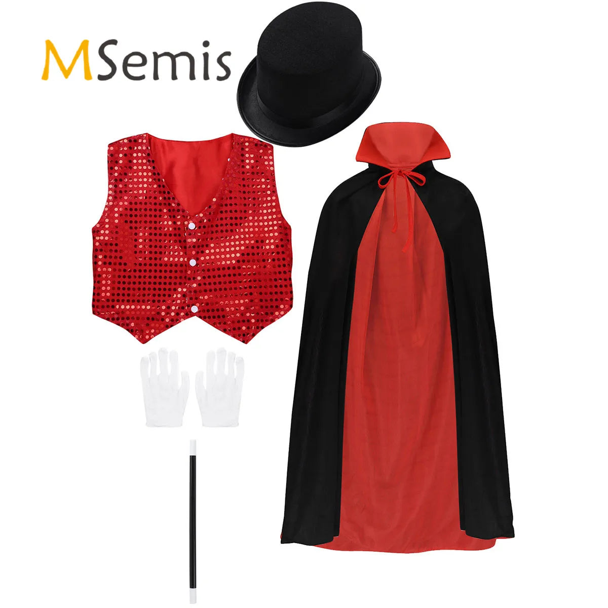 Magician RingMaster Costume Kids