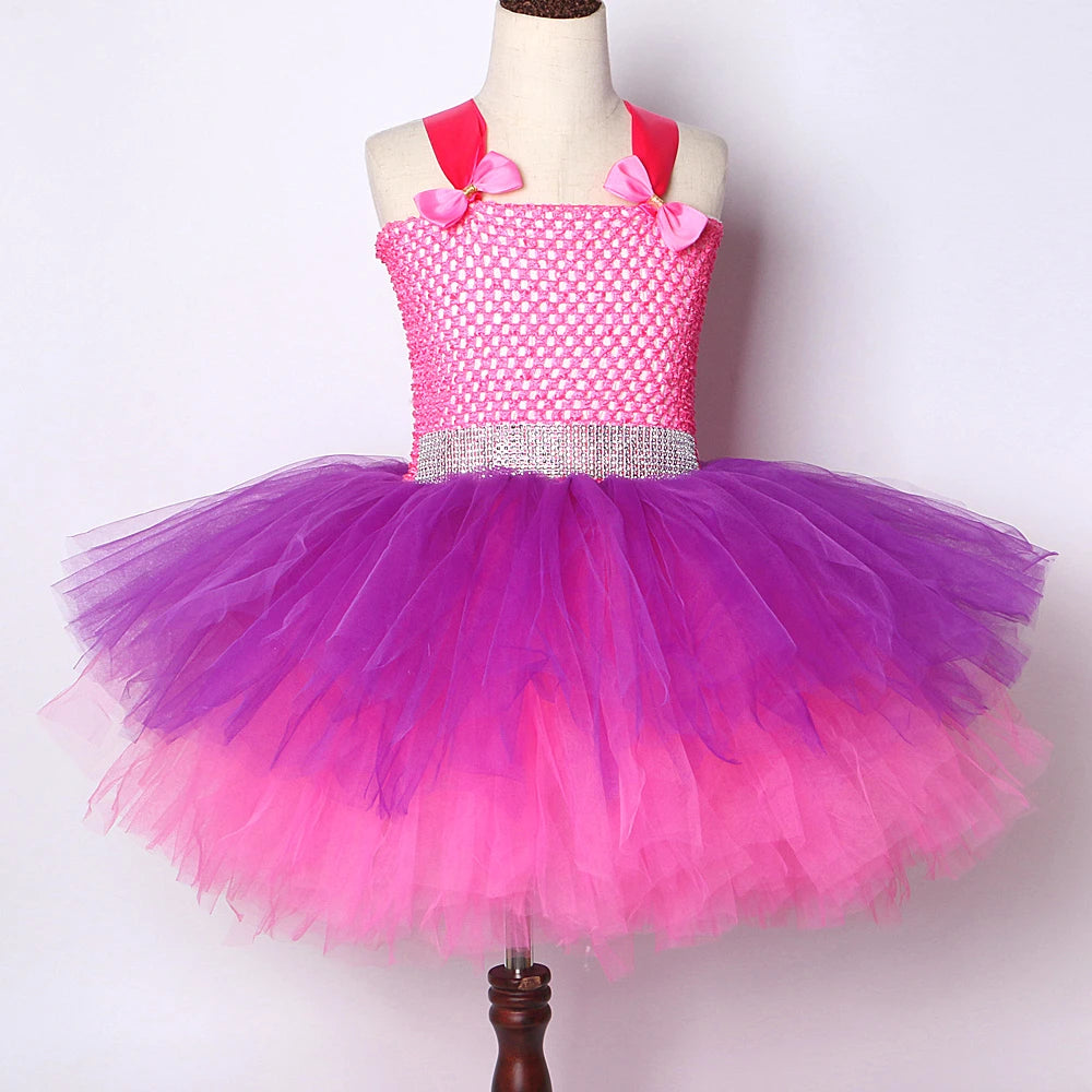 Lol Surprise Costume Tutu Dress Kids Hot Pink Purple