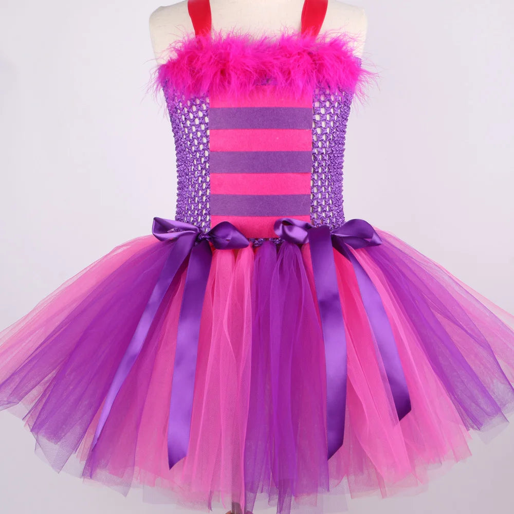 Cheshire Cat Costumes Dress for Girls