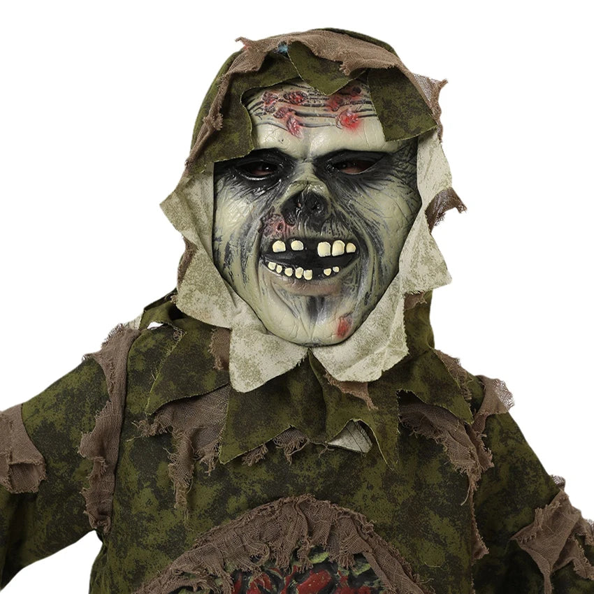 Swamp Monster Halloween Costumes for Kids Ghost Zombie Mask Camouflage