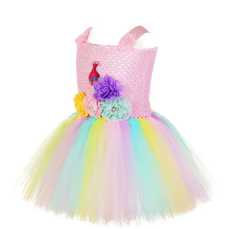 Trolls Tutu Kids Costume with Headband