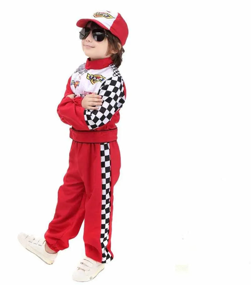 Racecar Driver Costume Kids Lightening Cars