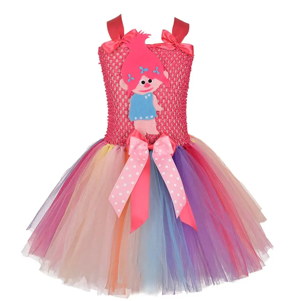 Trolls Tutu Dress Costume for Kids