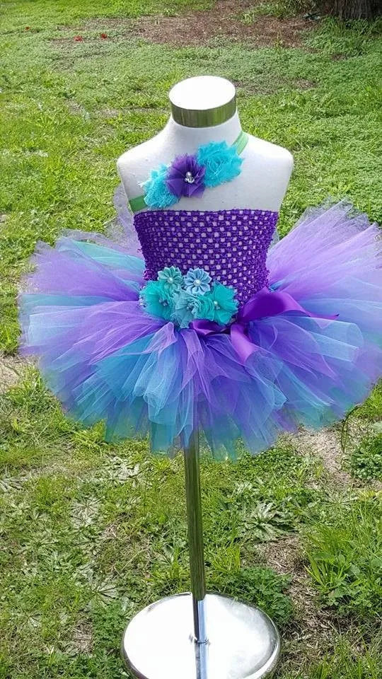 Fairy Tea Party Peacock Garden Fairy Rainbow Tutu Costume Kids