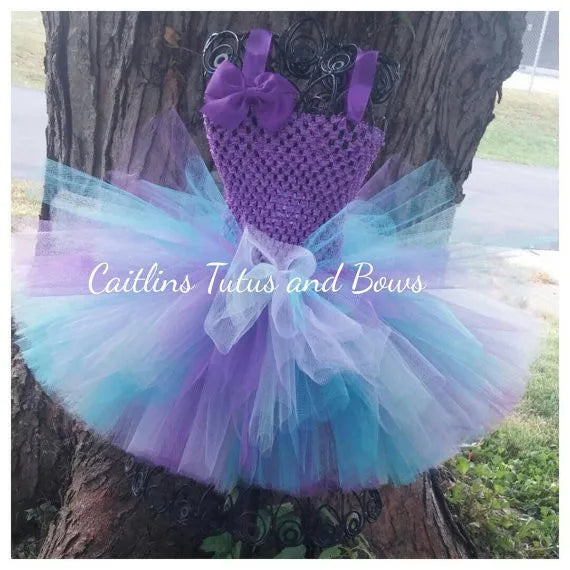 Fairy Tea Party Peacock Garden Fairy Rainbow Tutu Costume Kids