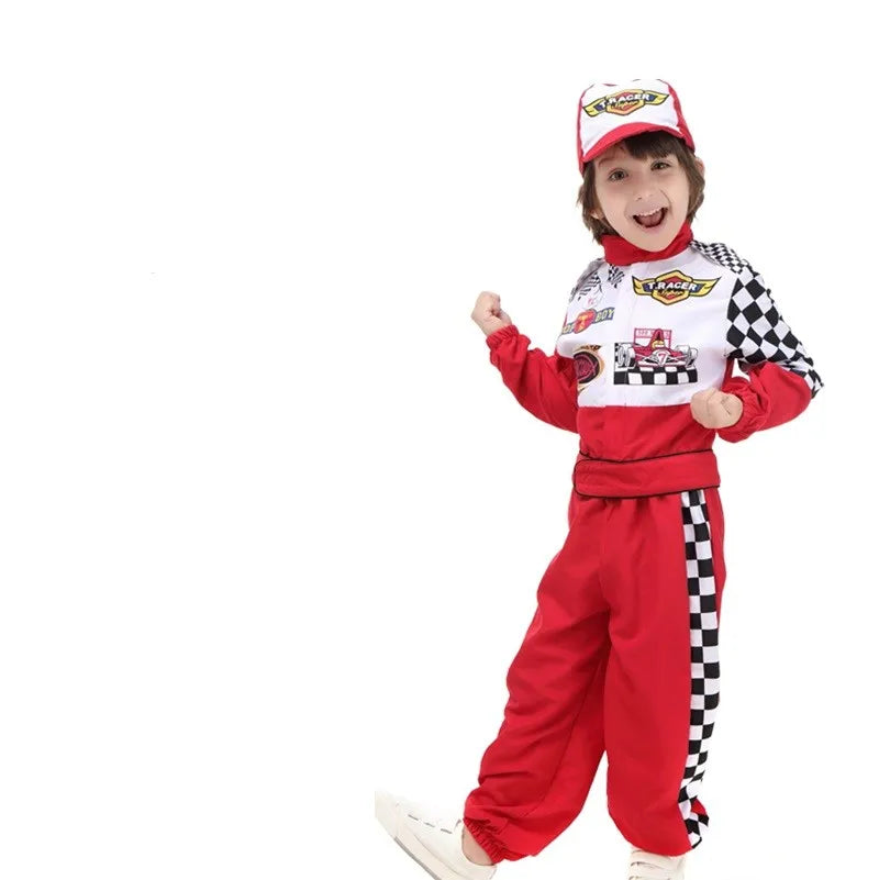 Racecar Driver Costume Kids Lightening Cars