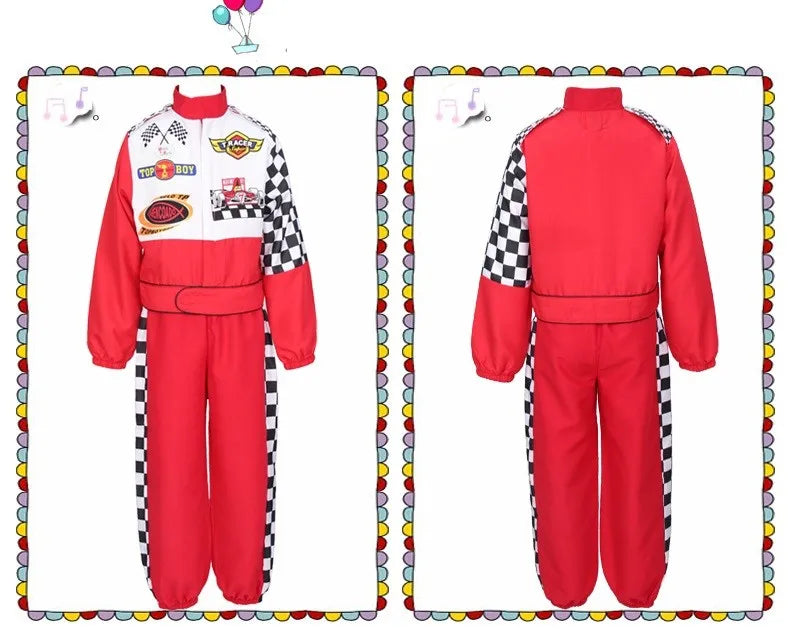 Racecar Driver Costume Kids Lightening Cars